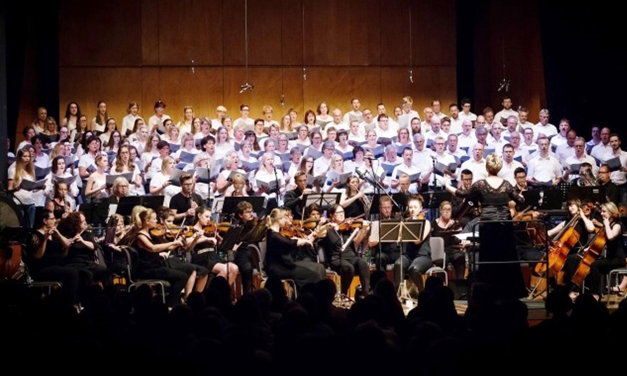 Projektchor und Projektorchester im Konzert im Mai 2017
