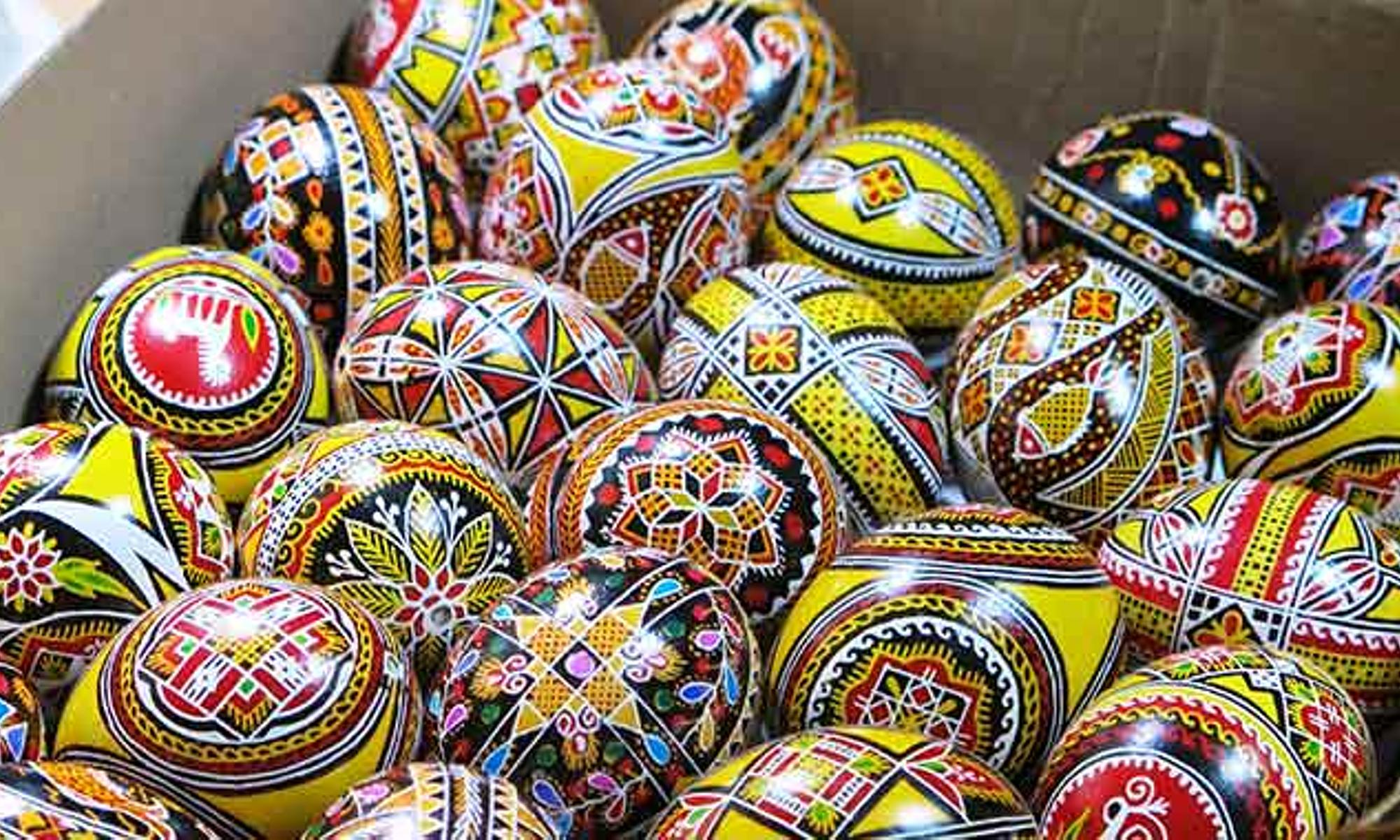 Symbol für das (Auferstehungs)Leben – hier Eier aus der Ukraine