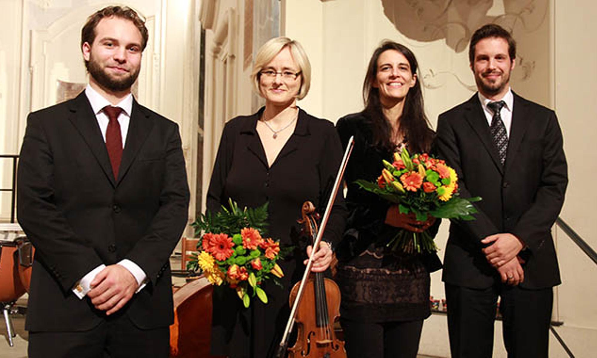 Roger Gehrig, Birgit Müller, Carolin Strecker, Jens Paulus (v.l.n.r.)