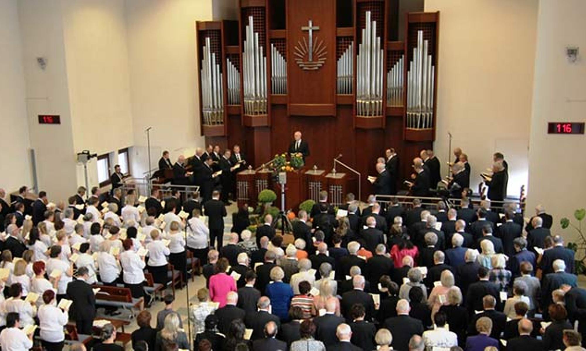 Der Gottesdienst fand in der Kirche in Mannheim statt