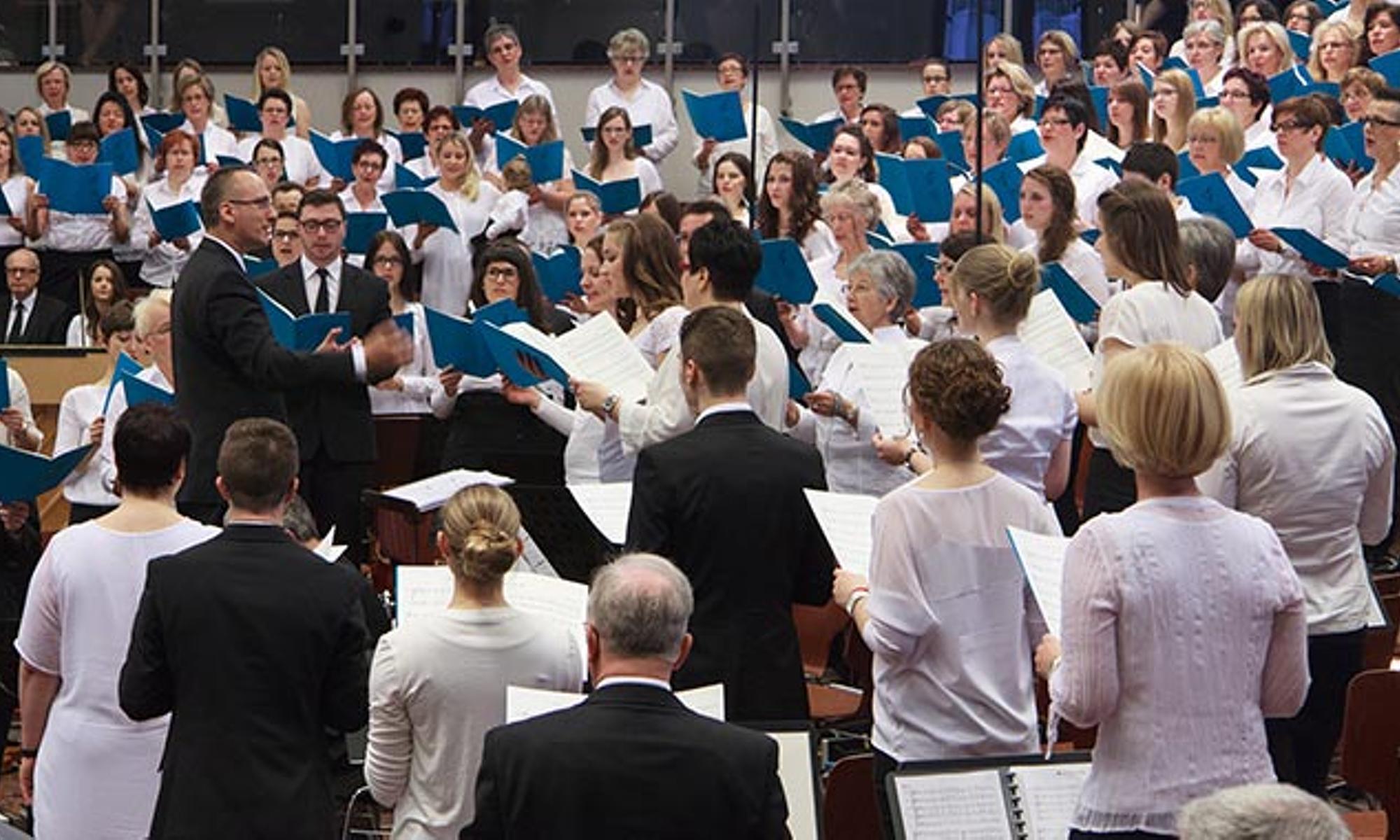 Chor und Orchester umrahmten den Gottesdienst musikalisch