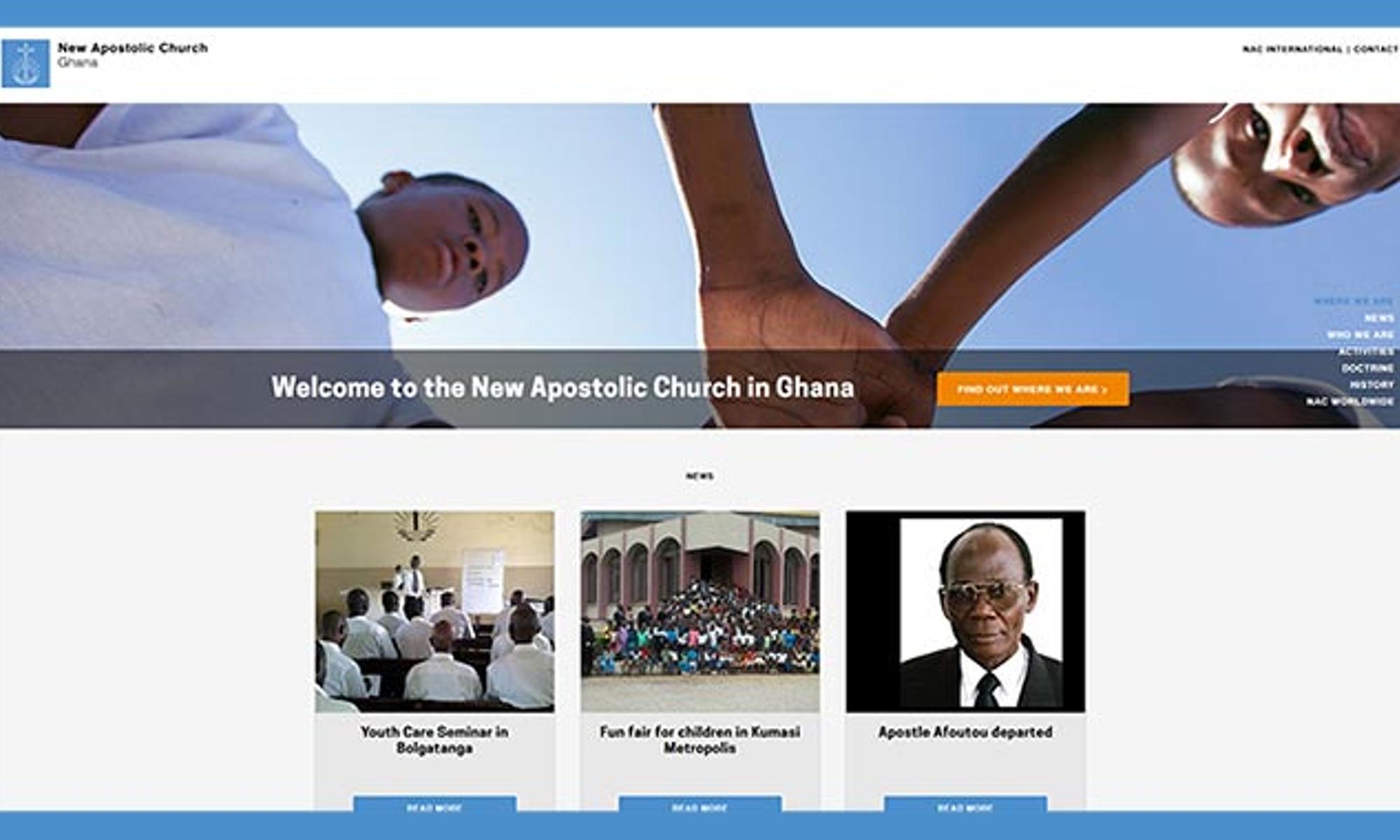 Unter www.nac-ghana.org ist die neue Webseite zu erreichen