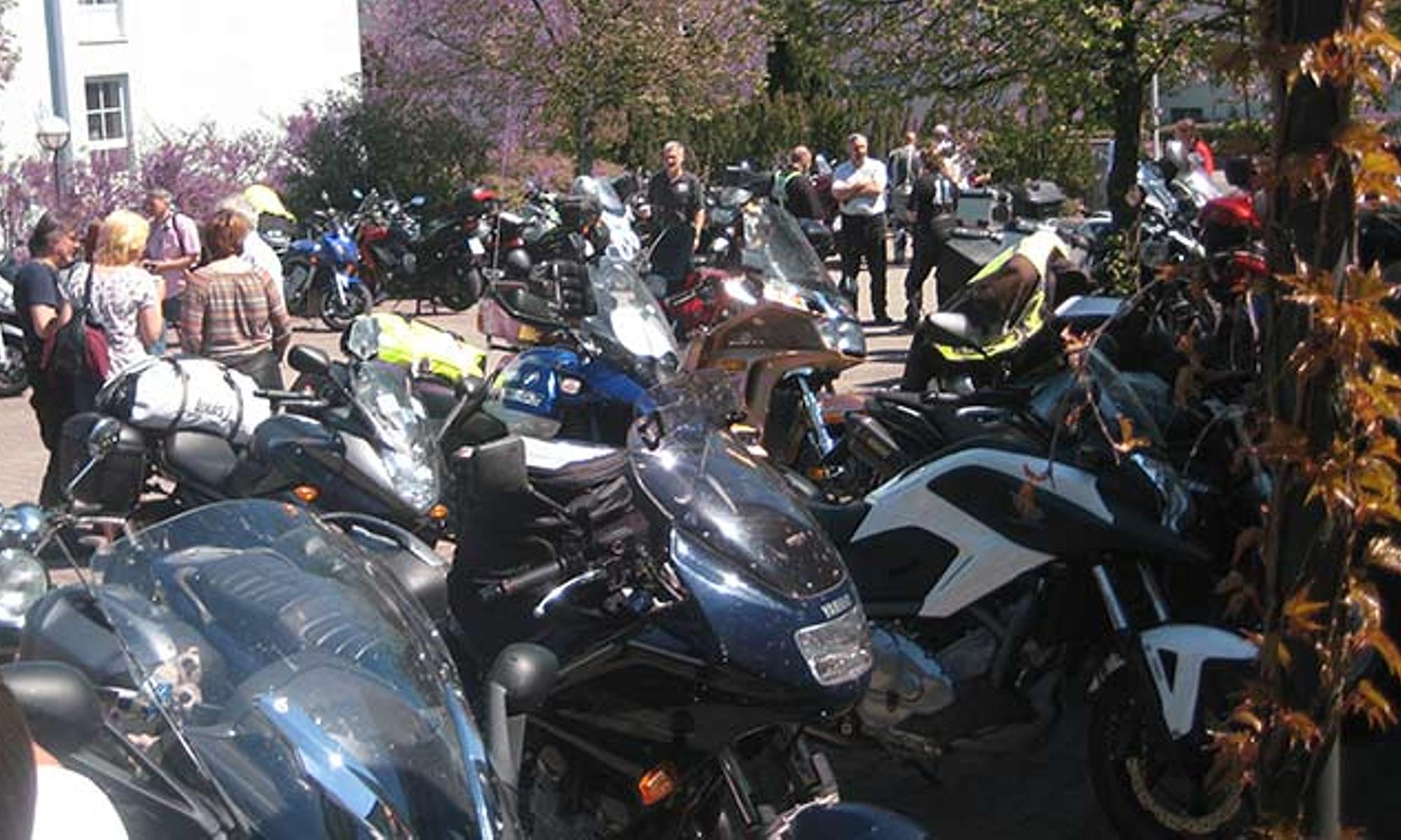 In Crailsheim trafen sich Motorradfahrer zum Gottesdienst
