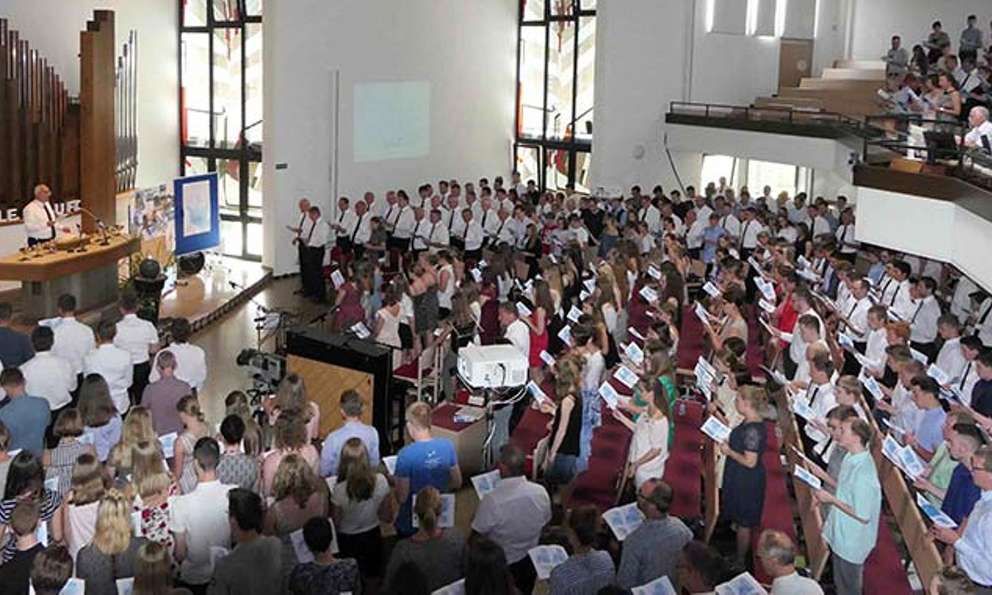 Der Gottesdients fand in der Kirche in Nürtingen statt