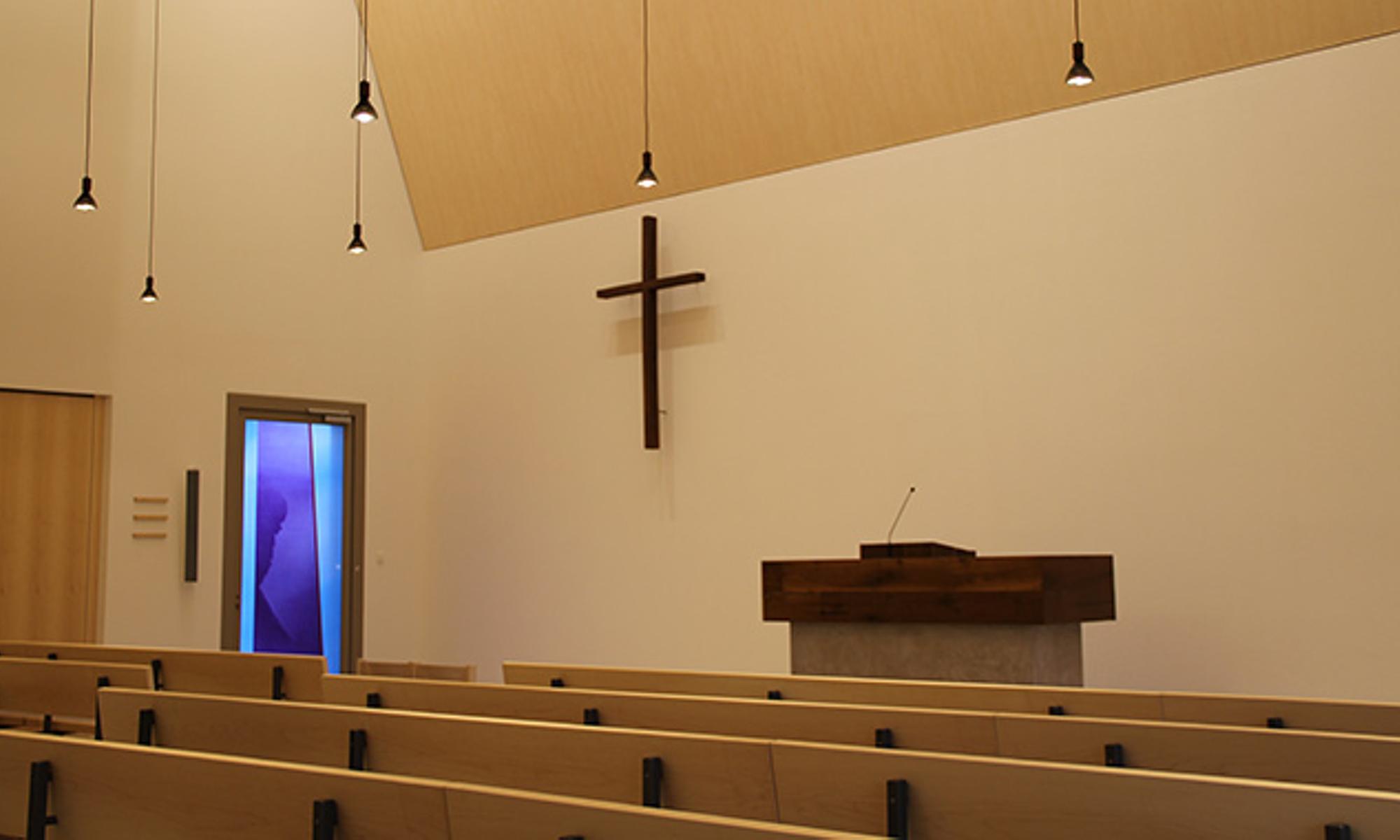 Das neue Kirchenschiff - der zentrale Raum im Gebäude